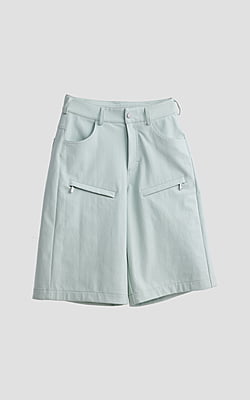 ハーフ・ショートパンツ WOOALONG Signature relax half pants TURQUOISE SF2DHP329TQ PirouetteSkortwithPockets-
